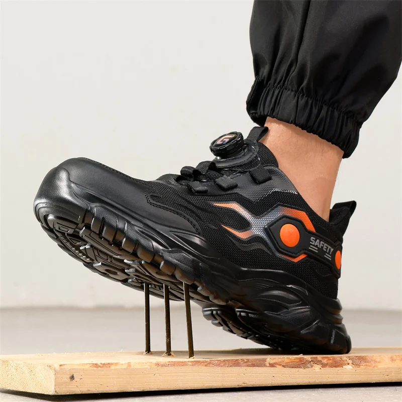 Mens Fashion Trainers - Men Steel Toe Work Shoes Fashion