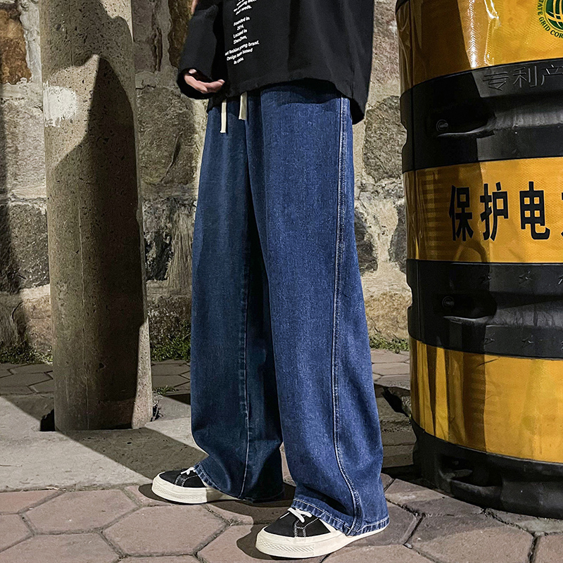 Korean Fashion Men's Baggy Jea - Men'S Fashion Grey Jeans recension och pris