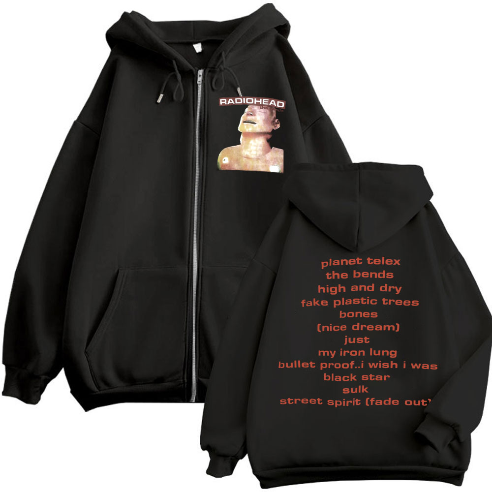 Rock Band Radiohead Music Albu - Mens Fashion Zip Up Hoodies recension och pris