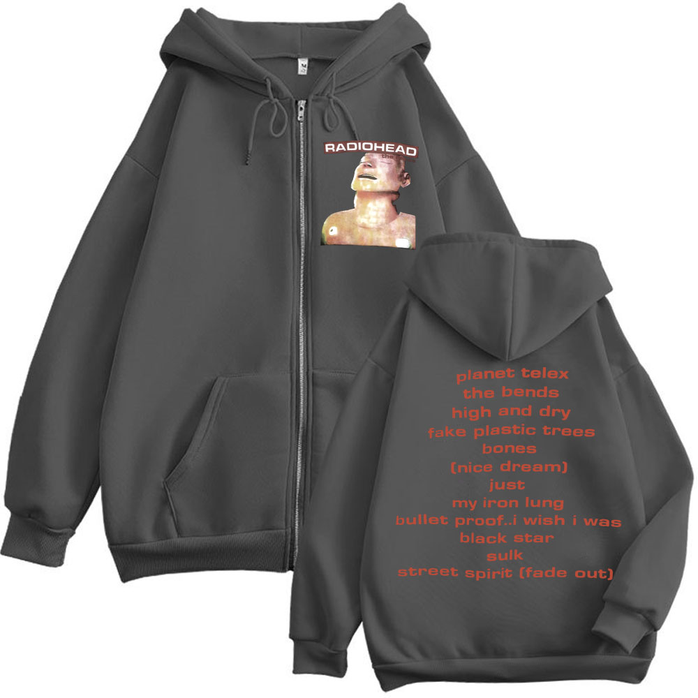 Rock Band Radiohead Music Albu - Mens Fashion Zip Up Hoodies recension och pris
