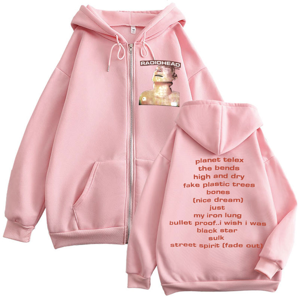 Rock Band Radiohead Music Albu - Mens Fashion Zip Up Hoodies recension och pris