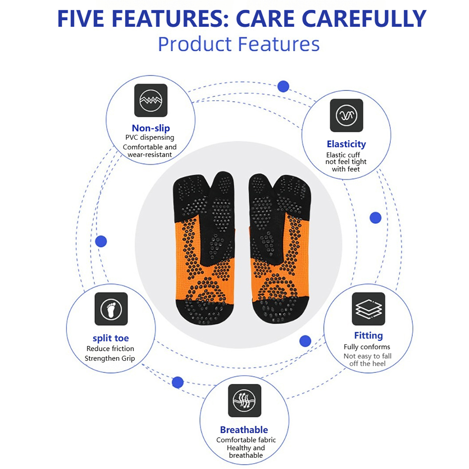 LOOGDEEL Two-toe Non-slip Sili - Socks Ankle Men recension och pris