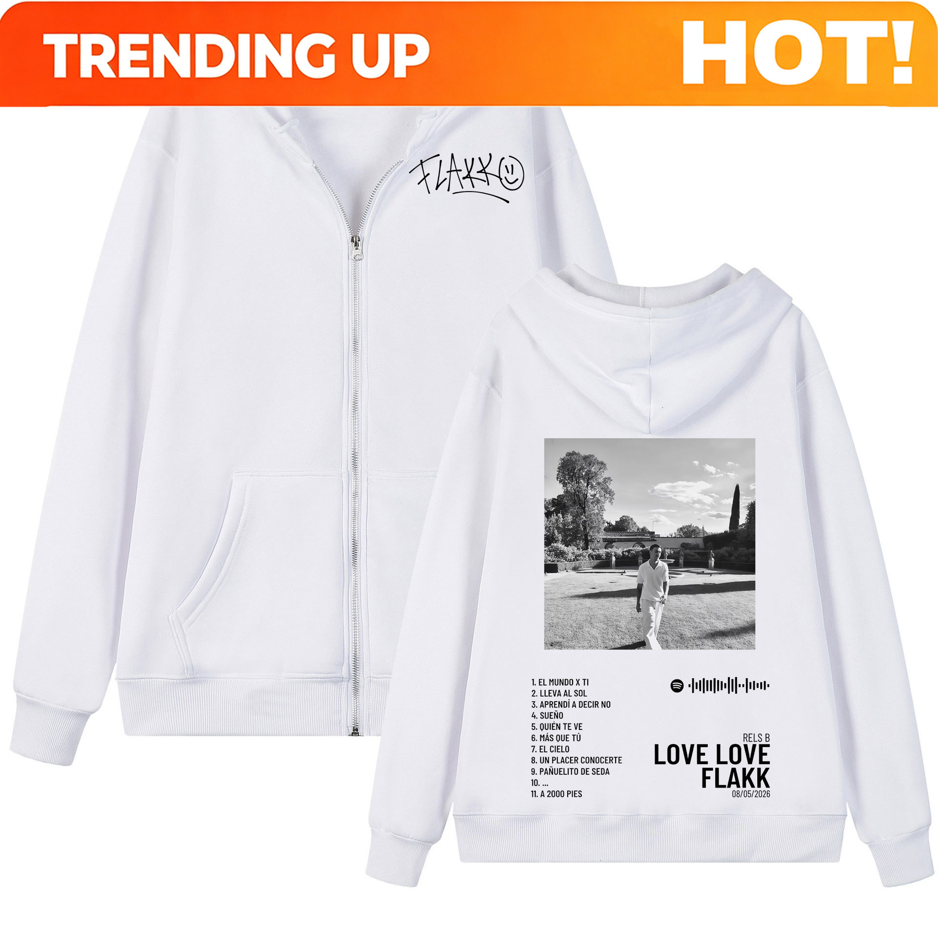 Rapper Rels B Love Love Flakk  - Mens Fashion Zip Up Hoodies recension och pris