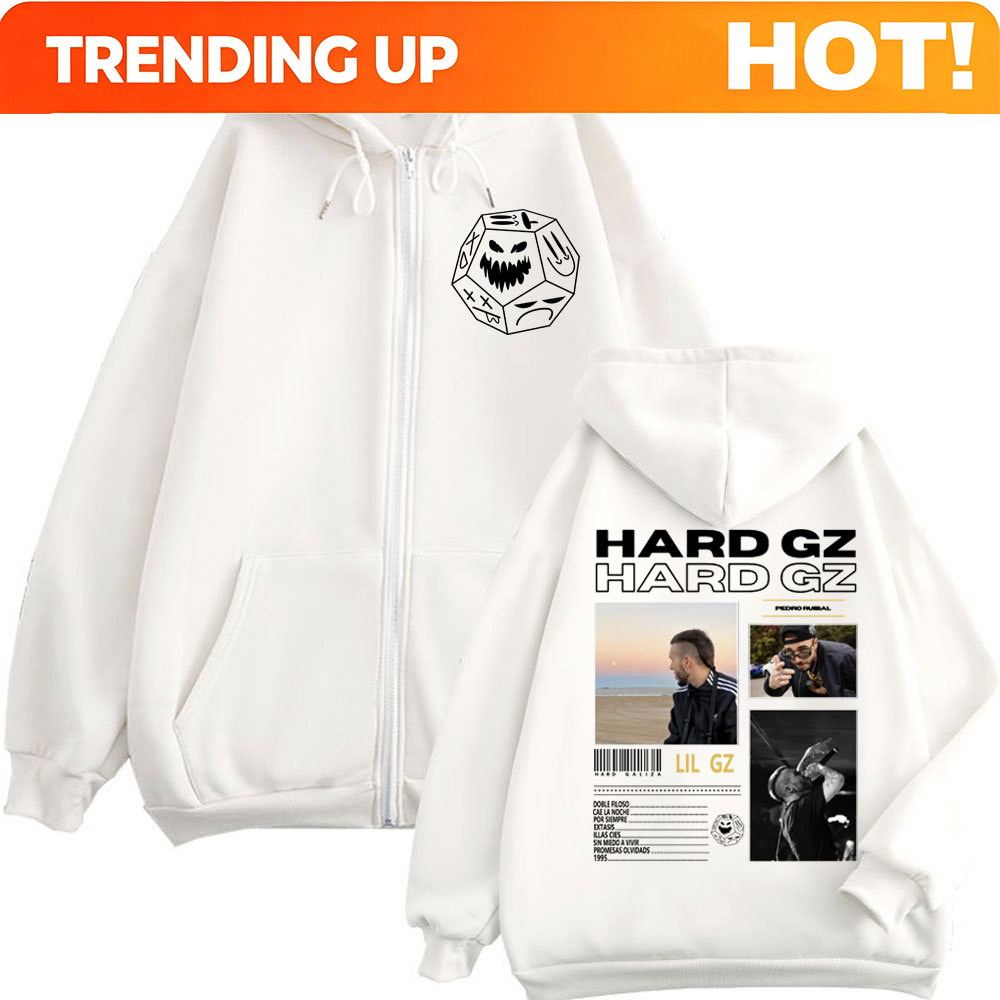 Rapper HARD GZ Tour 2025 Zippe - Mens Fashion Zip Up Hoodies recension och pris