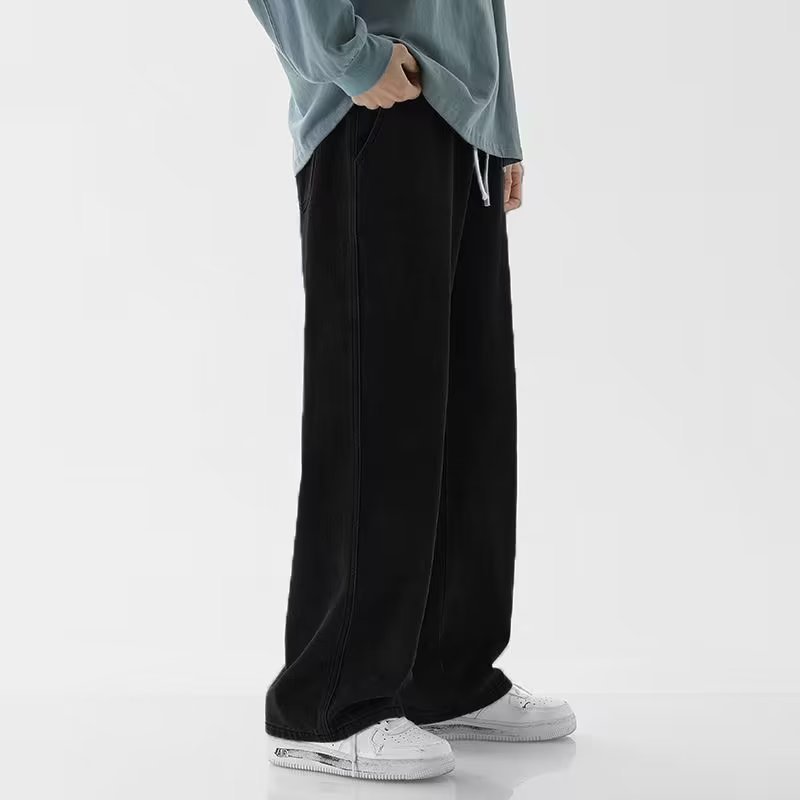 Korean Style Streetwear New Fa - Men'S Fashion Grey Jeans recension och pris