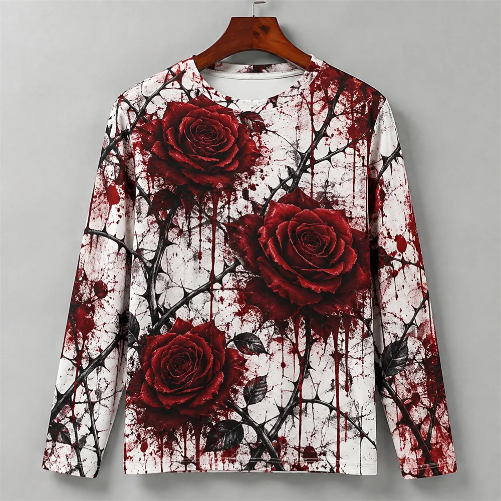 3D Print Horror Red Blood Stai - Men'S Fashion T Shirts recension och pris
