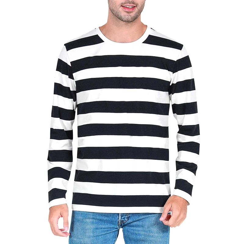 Contrast Stripe 3D Print Men L - Mens Fashion Clothes recension och pris
