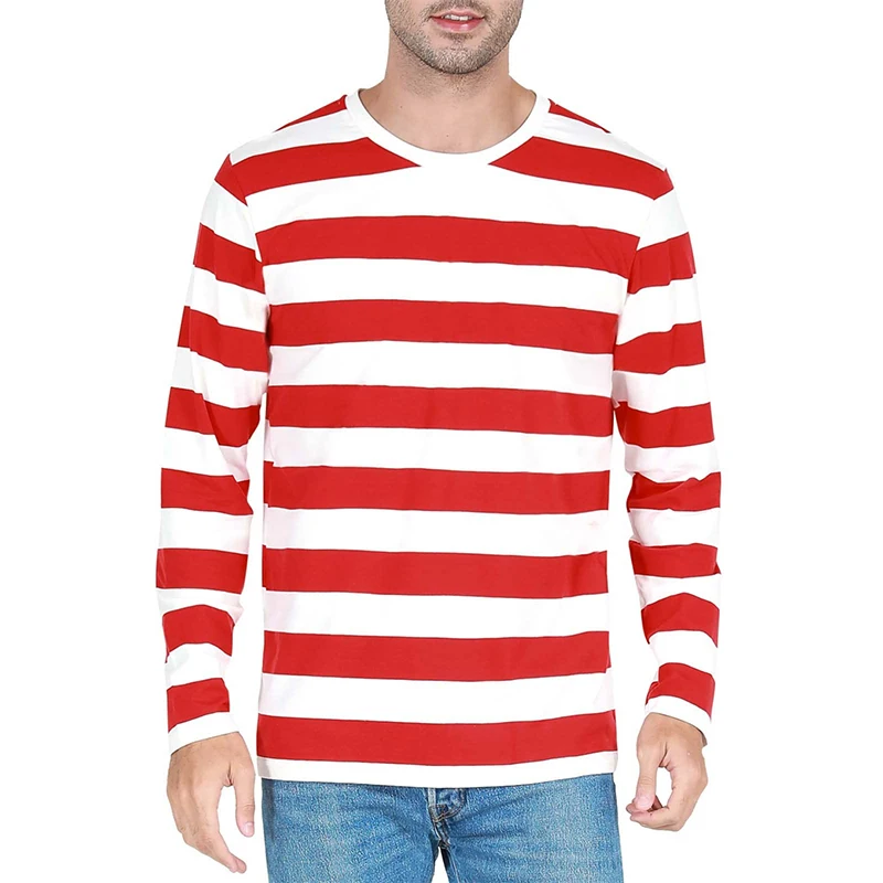 Contrast Stripe 3D Print Men L - Mens Fashion Clothes recension och pris