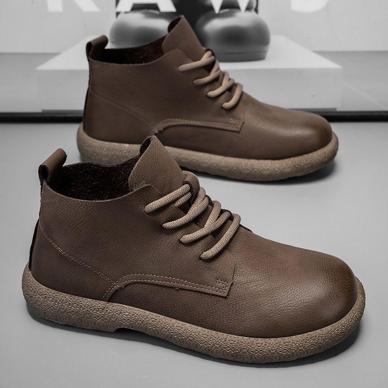 Men Ankle Boots Brown Short Bo - Men'S Fashion News recension och pris
