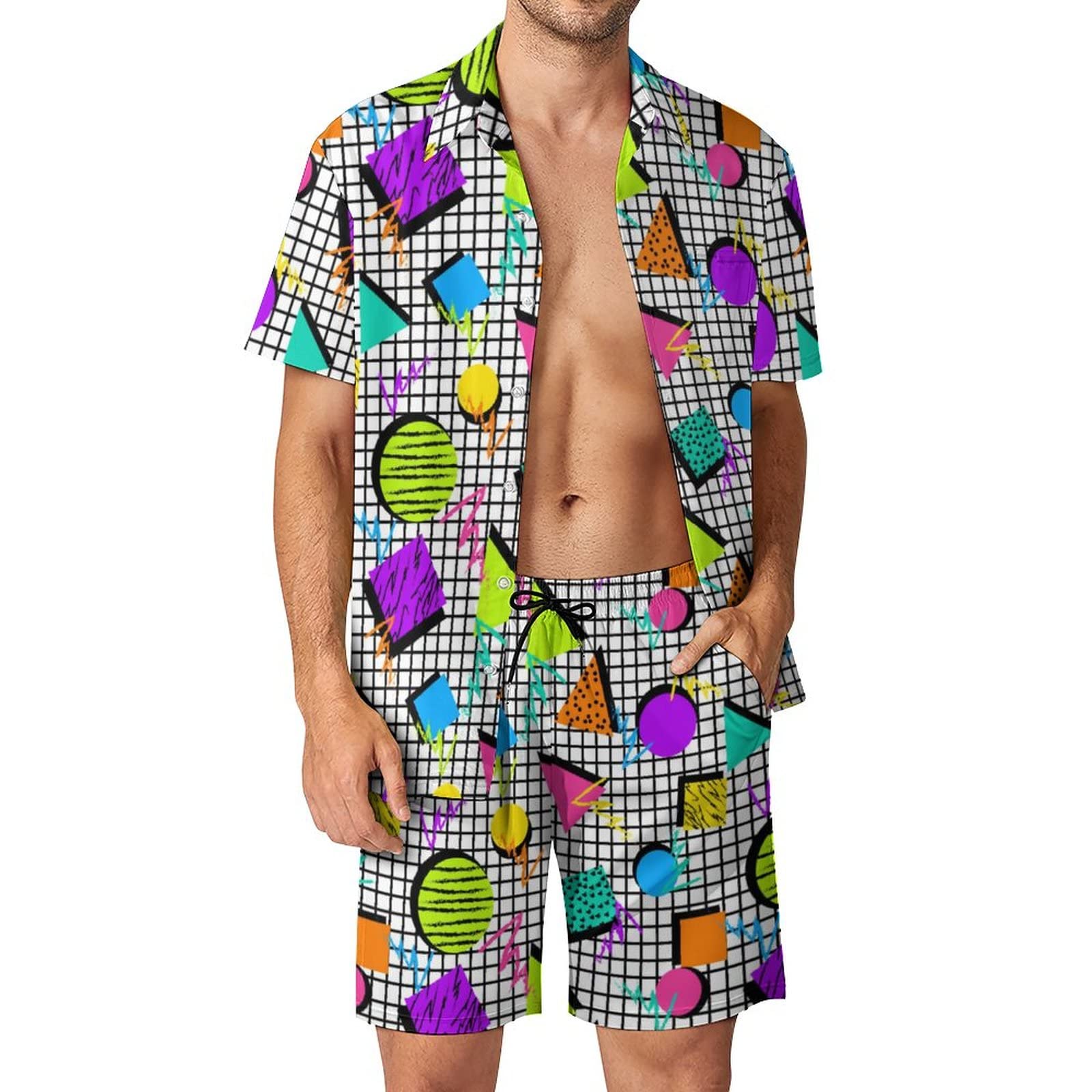 Summer Irregular Geometric 3D  - Mens Fashion Clothes recension och pris