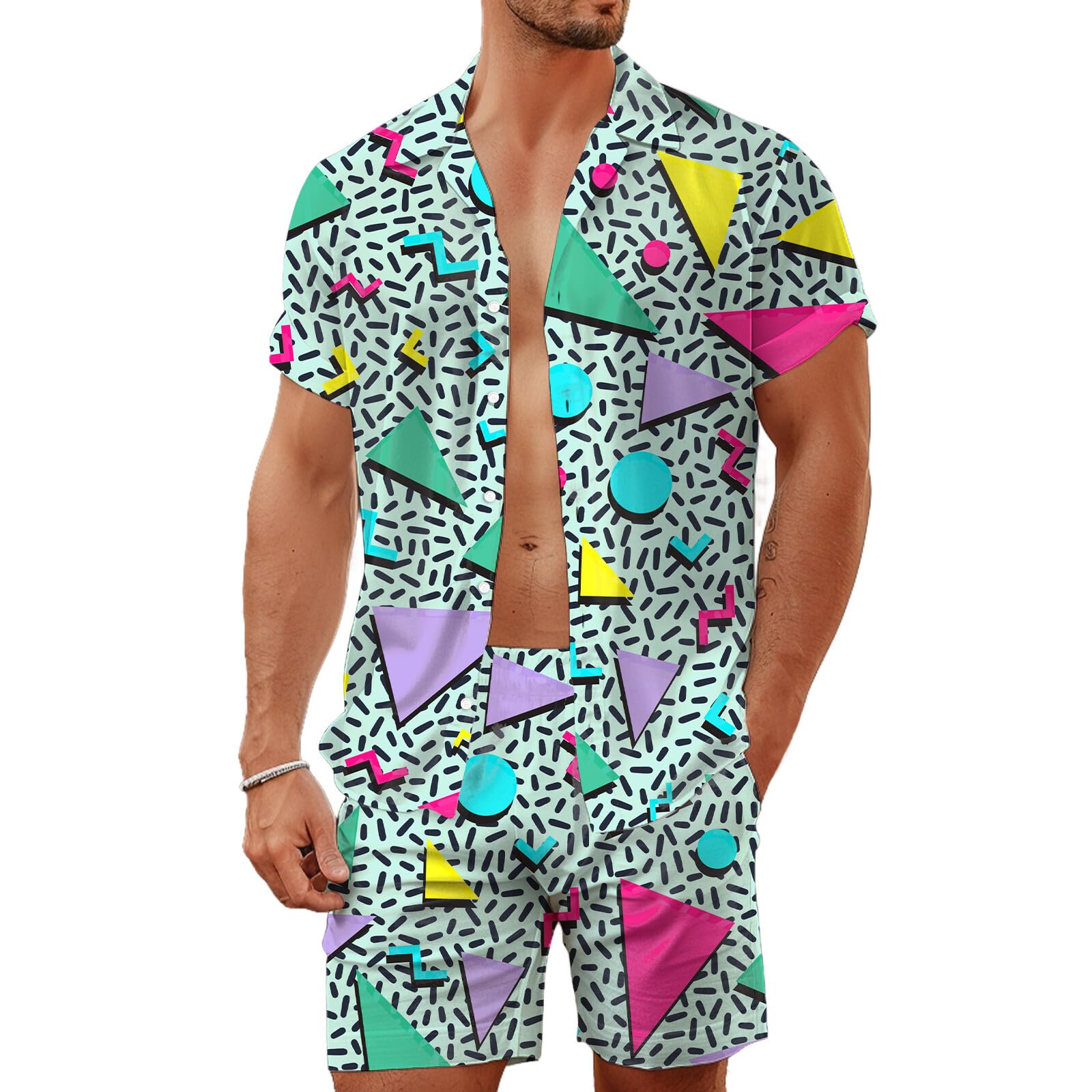 Summer Irregular Geometric 3D  - Mens Fashion Clothes recension och pris