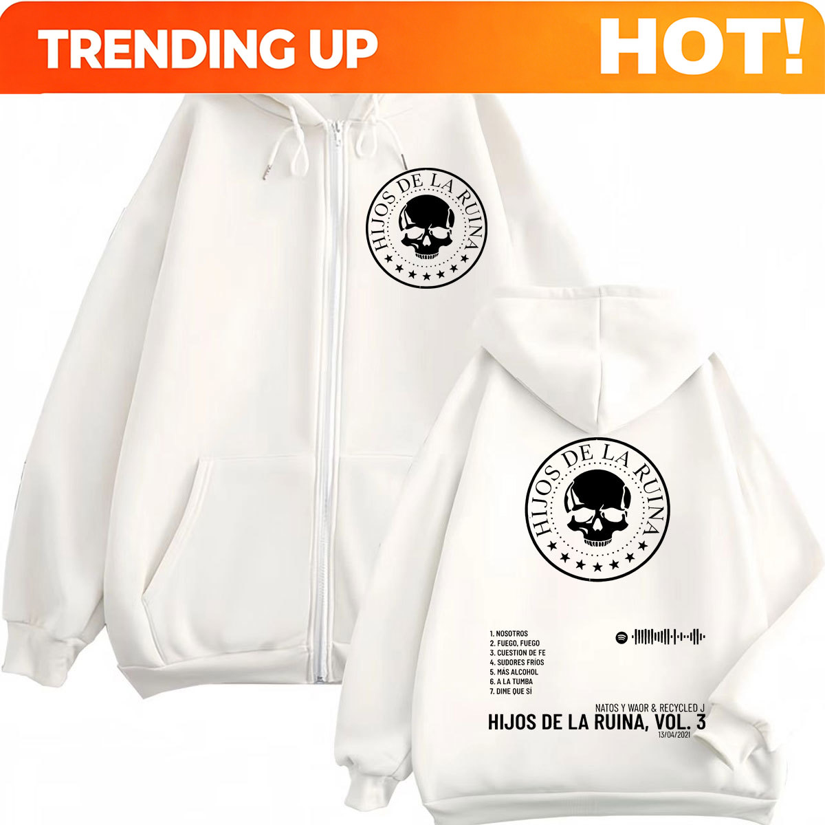 Rap Duo Natos Y Waor Hijos De  - Mens Fashion Zip Up Hoodies recension och pris