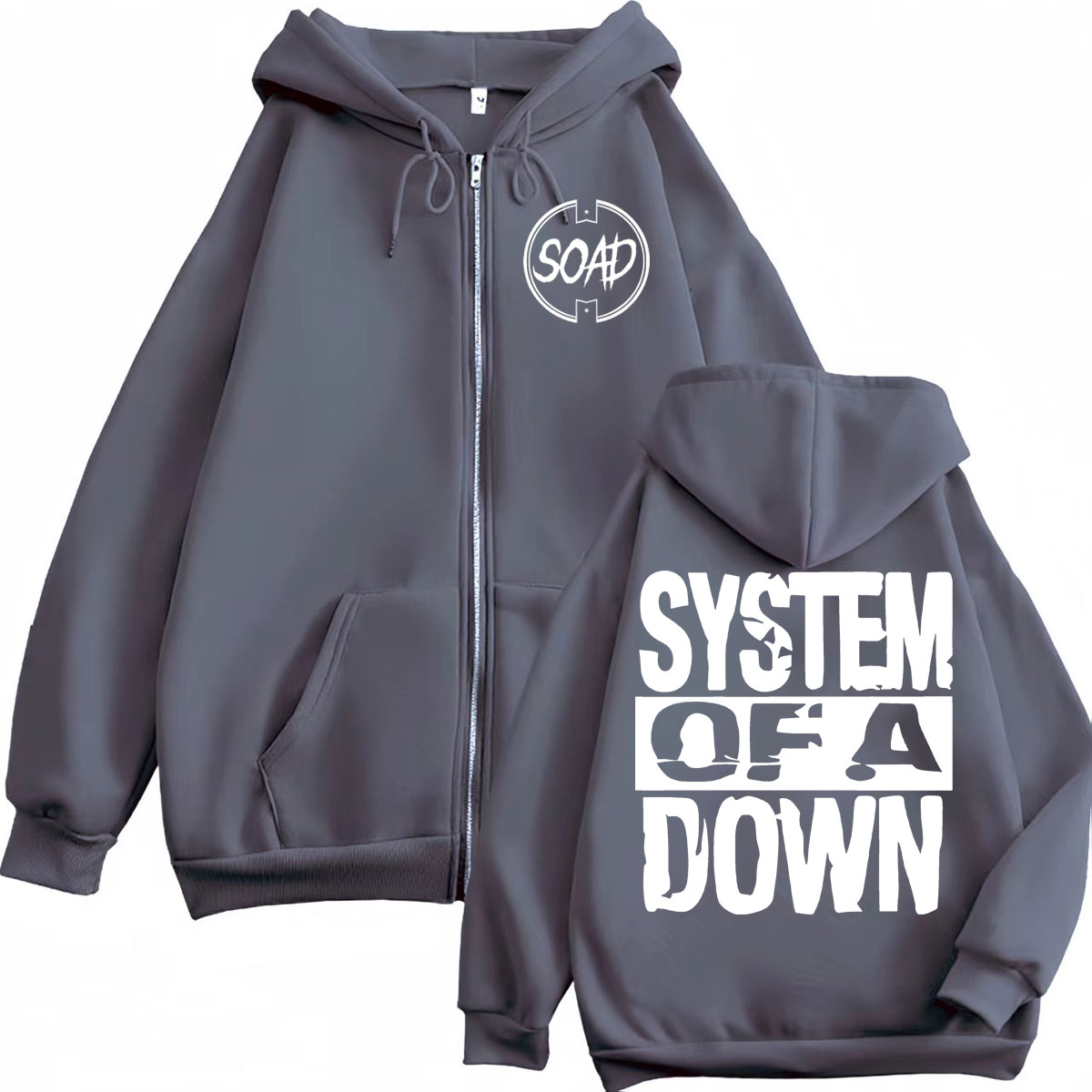 Rock Band System of A Down Pri - Mens Fashion Zip Up Hoodies recension och pris