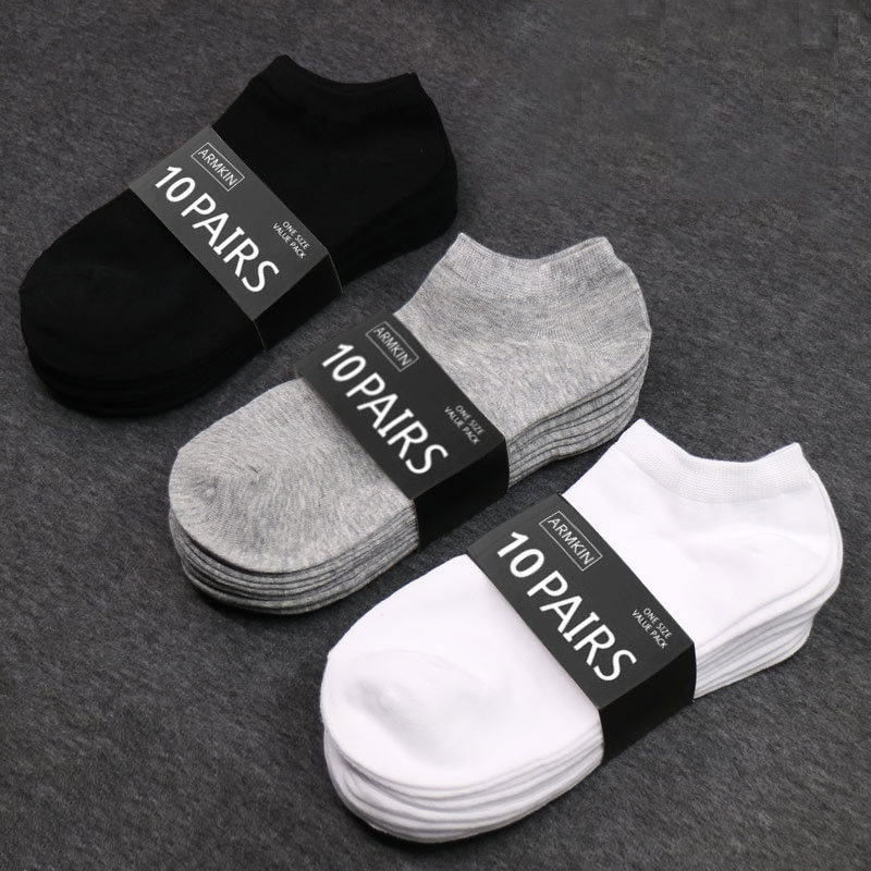 5 Pairs Women/Men Boat Socks I - Socks Ankle Men recension och pris