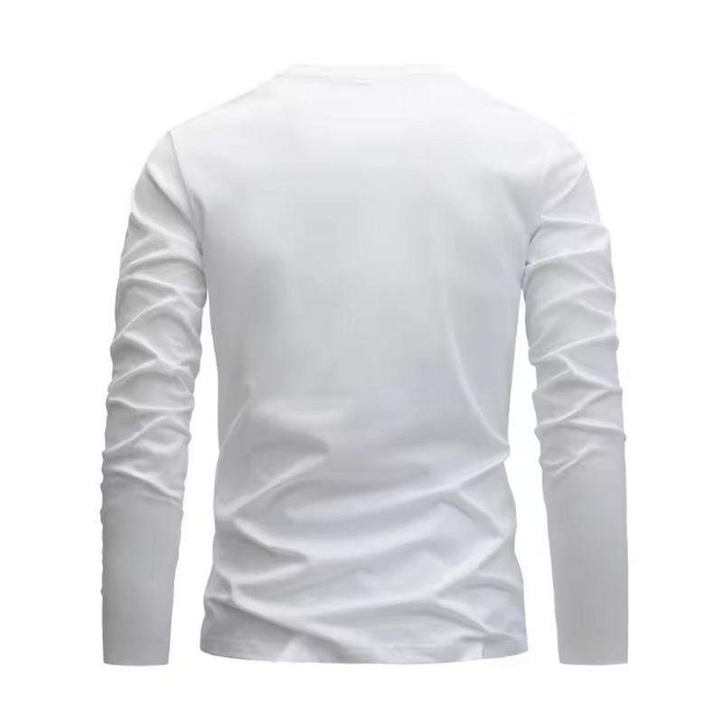 Autumn and winter 100 cotton m - Men'S Fashion T Shirts recension och pris